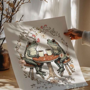 Békás falikép - házassági évfordulóra, páros ajándék Modern stílusú virágos print - otthon & életmód - dekoráció - kép & falikép - poszter - Meska.hu