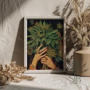 Botanikus kender leveles boho print - Meska.hu