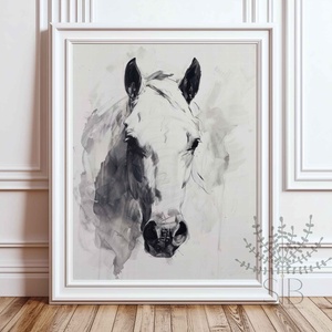 Lovas poszter, fehér ló print, Otthon & Életmód, Dekoráció, Kép & Falikép, Poszter, Fotó, grafika, rajz, illusztráció, MESKA