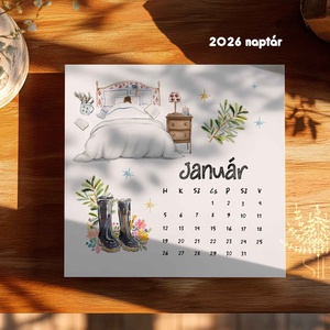 2026 naptár, asztali naptár, fali naptár - Meska.hu