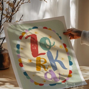 Névre szóló, személyre szabott színes, vidám gyermekszobai falikép - baba - mama - babaszoba-dekoráció - babaszoba kép - Meska.hu