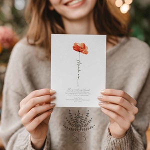 Köszönőajándék óvó néniknek, dadusoknak, pipacsos ovis ballagási búcsúajándék, ajándékkísérő - otthon & életmód - papír, írószer - ajándékozás kellékei - képeslap, üdvözlőlap - Meska.hu