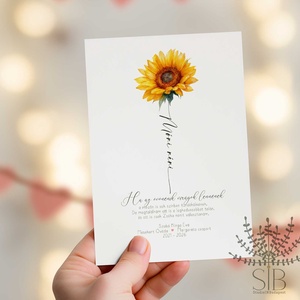 Köszönőajándék óvó néniknek, dadusoknak, napraforgó mintás ovis ballagási búcsúajándék, ajándékkísérő, Otthon & Életmód, Papír, írószer, Ajándékozás kellékei, Képeslap, üdvözlőlap, Fotó, grafika, rajz, illusztráció, MESKA