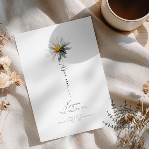 Köszönőajándék óvó néniknek, dadusoknak, margaréta mintás ovis ballagási búcsúajándék, ajándékkísérő - otthon & életmód - papír, írószer - ajándékozás kellékei - képeslap, üdvözlőlap - Meska.hu