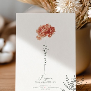 Köszönőajándék óvó néniknek, dadusoknak, szegfű mintás ovis ballagási búcsúajándék, ajándékkísérő - otthon & életmód - papír, írószer - ajándékozás kellékei - képeslap, üdvözlőlap - Meska.hu