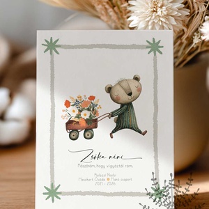 Köszönőajándék óvó néniknek, dadusoknak, ovis ballagási búcsúajándék, ajándékkísérő - Meska.hu