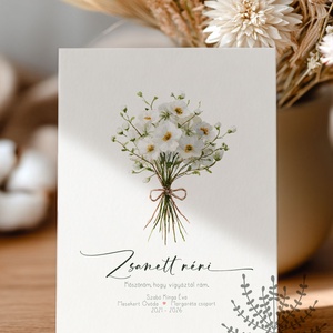 Köszönőajándék óvó néniknek, dadusoknak, virágcsokor mintás ovis ballagási búcsúajándék, ajándékkísérő - otthon & életmód - papír, írószer - ajándékozás kellékei - képeslap, üdvözlőlap - Meska.hu