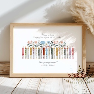 Pedagógus csoport ajándék tabló óvoda bölcsőde iskolai ballagásra tanár ajándék - Meska.hu