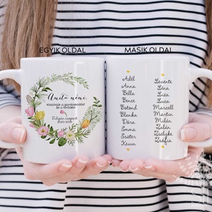 Pedagógus ajándék bögre, névre szóló tulipán mintás ballagási ajándék tanároknak, pedagógusoknak - otthon & életmód - konyhafelszerelés, tálalás - tálalás - bögre & csésze - Meska.hu