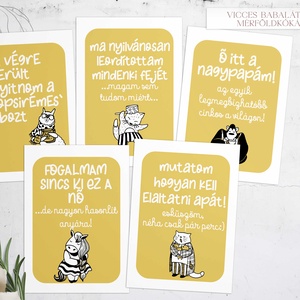 Vicces baba mérföldkő kártya csomag, humoros megérkeztem kártya babalátogató ajándék - baba - mama - babafotózás - baba mérföldkő kártyák - Meska.hu