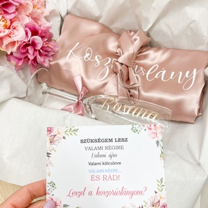 Koszorúslány, tanú felkérő box, Esküvő, Meghívó & Kártya, Koszorúslány felkérő, Mindenmás, MESKA