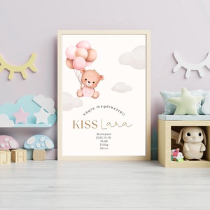 Babaszoba születési emlékőrző kép - macis - Meska.hu