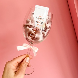 Team Bride boros pohár és scrunchie - esküvő - lánybúcsú - Meska.hu