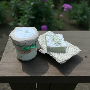 CUKROS testradír és kecsketejes szappan dobozban 2. - szépségápolás - szappan & fürdés - kézműves tusfürdő - Meska.hu