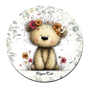 A legcukibb tavaszi macika mintás pohár alátét, , , MESKA