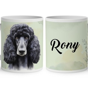 Névvel kérhető - Fekete óriás uszkár portré mintás bögre, Otthon & Életmód, Konyhafelszerelés, tálalás, Tálalás, Bögre & Csésze, , MESKA