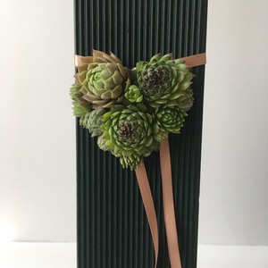 Kövirózsa szív-ajándékcsomagoláshoz - otthon & életmód - papír, írószer - ajándékozás kellékei - ajándékkísérő - Meska.hu