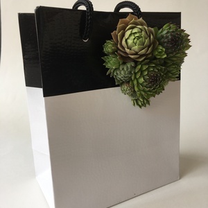 Kövirózsa szív-ajándékcsomagoláshoz - otthon & életmód - papír, írószer - ajándékozás kellékei - ajándékkísérő - Meska.hu