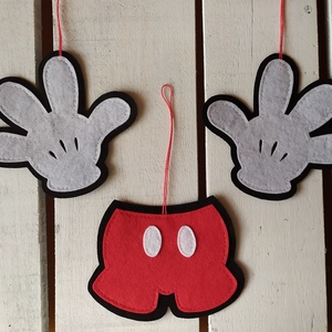 Mickey karácsonyfadísz - karácsony - Meska.hu