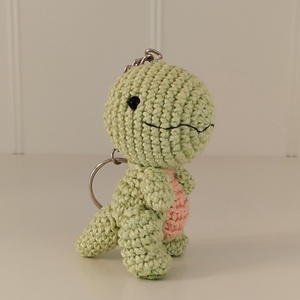 Kulcstartó - amigurumi dinó - táska & tok - kulcstartó & táskadísz - kulcstartó - Meska.hu