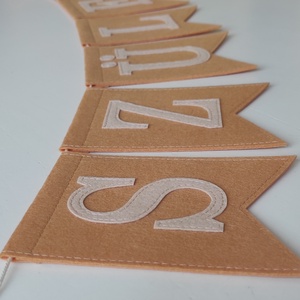 BOLDOG SZÜLETÉSNAPOT - zászlófüzér - otthon & életmód - dekoráció - fali és függő dekoráció - falra akasztható dekor - Meska.hu