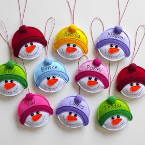 Névre szóló hóemberek... - Meska.hu Névre szóló hóemberek... - Meska.hu