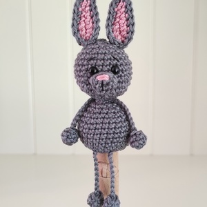 Késztermék! Amigurumi ujjbáb - Nyuszi, Játék & Sport, Bábok, Ujjbáb, Horgolás, MESKA