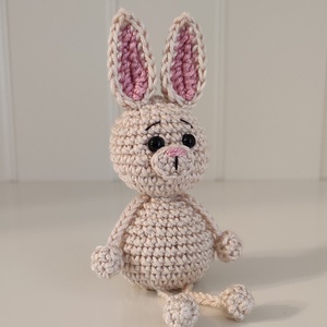 Késztermék! Amigurumi ujjbáb - Nyuszi - játék & sport - bábok - ujjbáb - Meska.hu