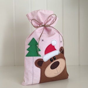 Macis zsák - karácsony - mikulás - mikulás zsák - Meska.hu