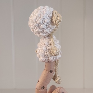 KÉSZLETEN!  Késztermék! Amigurumi ujjbáb - Pille a bárány - játék & sport - bábok - ujjbáb - Meska.hu