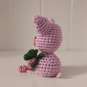 Késztermék! Amigurumi ujjbáb - Kismalac - játék & sport - bábok - ujjbáb - Meska.hu