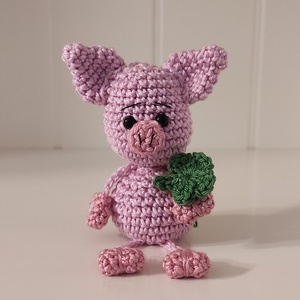KÉSZLETEN!  Késztermék! Amigurumi ujjbáb - Kismalac - Meska.hu