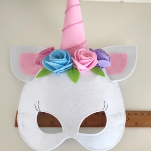 KÉSZLETEN!  Unikornis álarc - fehér - ruha & divat - jelmez & álarc - álarc - Meska.hu