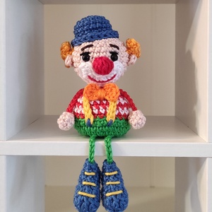 KÉSZLETEN!  Késztermék! Amigurumi bohóc ujjbáb, Játék & Sport, Bábok, Ujjbáb, Horgolás, MESKA