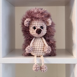 KÉSZLETEN!  Késztermék! Amigurumi ujjbáb - Guszti a kis süni, Játék & Sport, Bábok, Ujjbáb, Horgolás, MESKA