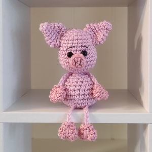 KÉSZLETEN!  Késztermék! Amigurumi ujjbáb - Kismalac, Játék & Sport, Bábok, Ujjbáb, Horgolás, MESKA
