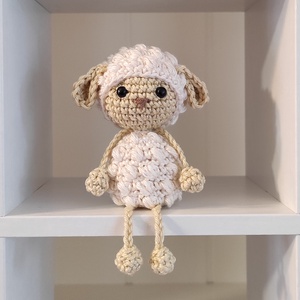 KÉSZLETEN!  Késztermék! Amigurumi ujjbáb - Pille a bárány, Játék & Sport, Bábok, Ujjbáb, Horgolás, MESKA