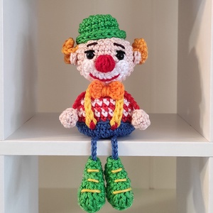 KÉSZLETEN!  Késztermék! Amigurumi bohóc ujjbáb, Játék & Sport, Bábok, Ujjbáb, Horgolás, MESKA