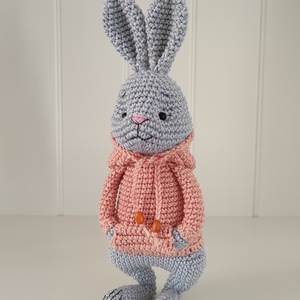 RENDELHETŐ!  Nyuszi kapucnis pulcsiban... - játék & sport - plüssállat & játékfigura - nyuszi - Meska.hu