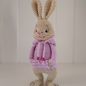 Nyuszi kapucnis pulcsiban... - játék & sport - plüssállat & játékfigura - nyuszi - Meska.hu