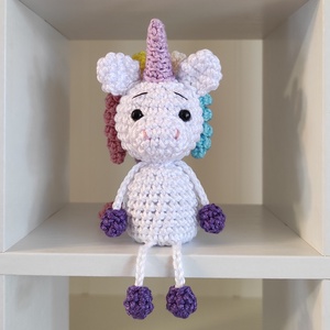 KÉSZLETEN!  Késztermék! Unikornis - ujjbáb - Meska.hu