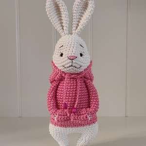 KÉSZLETEN!  Nyuszi kapucnis pulcsiban... - Meska.hu