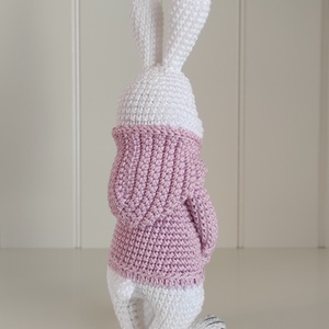 KÉSZLETEN!  Nyuszi kapucnis pulcsiban... - játék & sport - plüssállat & játékfigura - nyuszi - Meska.hu