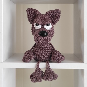 KÉSZLETEN!  Késztermék! Amigurumi Karesz a farkas ujjbáb - Meska.hu