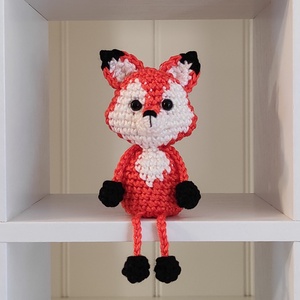 KÉSZLETEN!  Késztermék! Amigurumi ujjbáb - Róka - Meska.hu