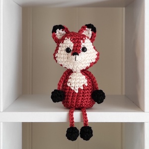 KÉSZLETEN!  Késztermék! Amigurumi ujjbáb - Róka - Meska.hu