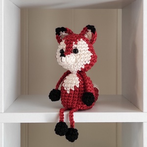 KÉSZLETEN!  Késztermék! Amigurumi ujjbáb - Róka - játék & sport - bábok - ujjbáb - Meska.hu