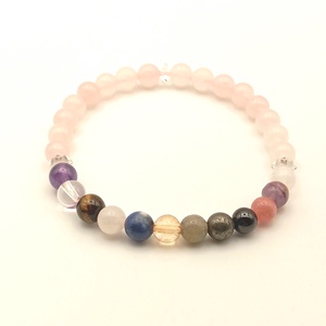 DNS Rózsakvarc 6 mm karkötő - ékszer - karkötő - ásványkarkötő - Meska.hu