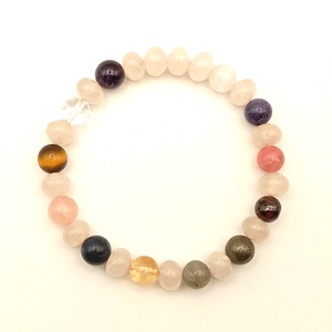 DNS Rózsakvarc 8 mm karkötő - ékszer - karkötő - ásványkarkötő - Meska.hu