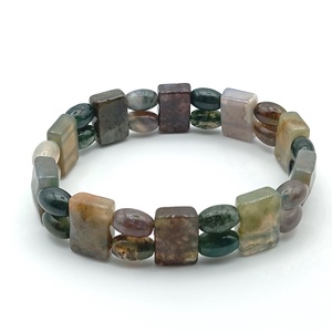 Indiai achát színes kétsoros karkötő, Ékszer, Karkötő, Ásványkarkötő, Ékszerkészítés, MESKA